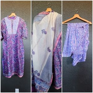 3 pc Indian Pakistani salwar Kameez kurta